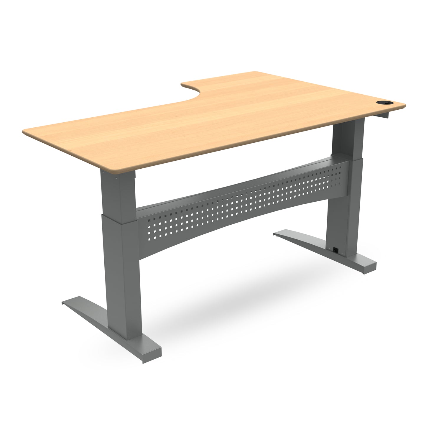 ConSet 501-11 Radial Height Adjustable Sit Stand Desk