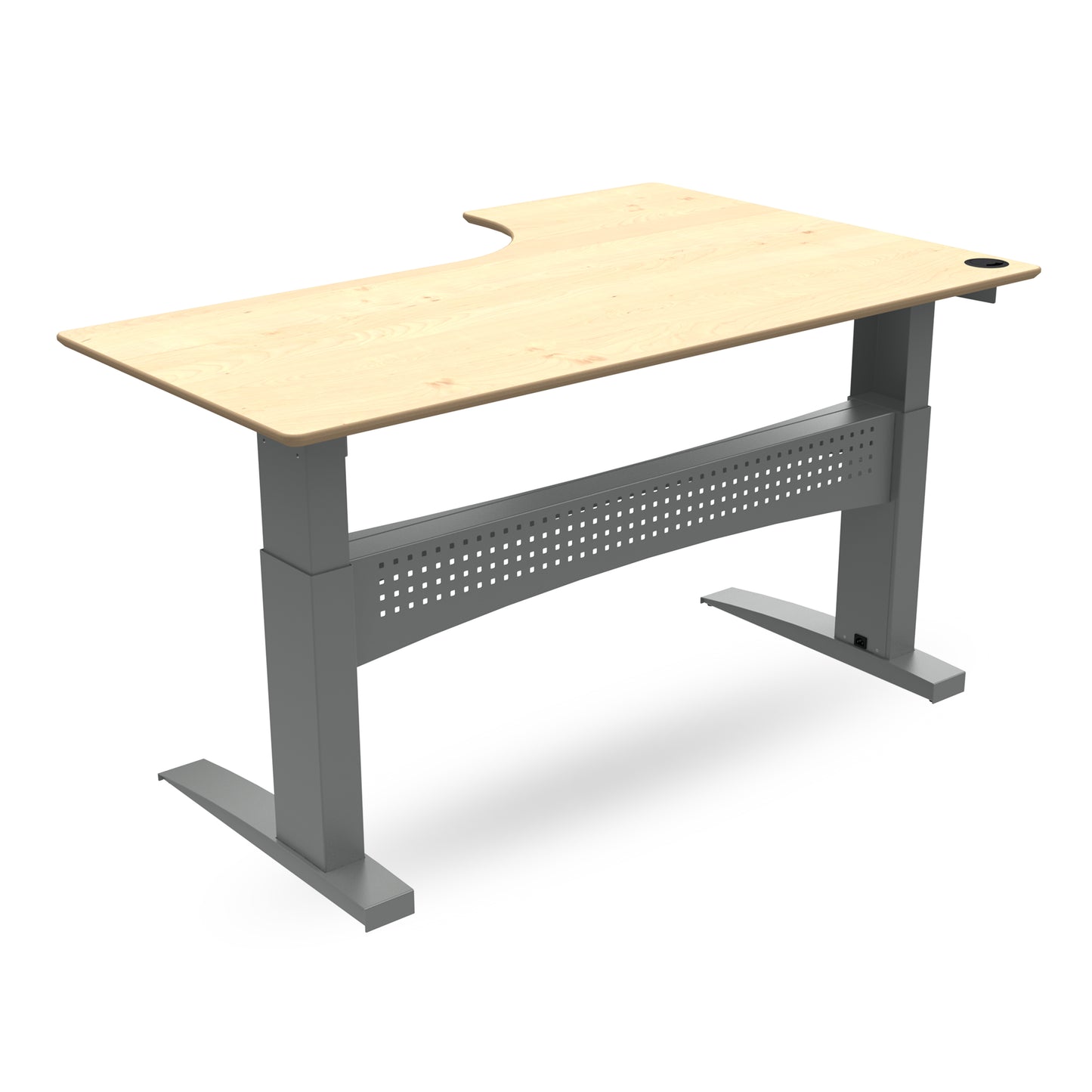 ConSet 501-11 Radial Height Adjustable Sit Stand Desk