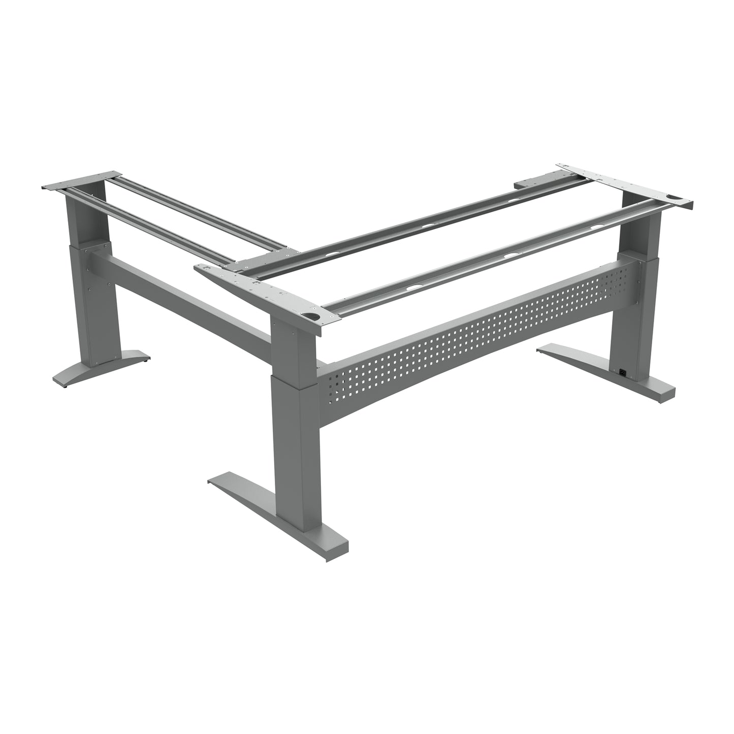 ConSet 501-11 L-Shaped Height Adjustable Sit Stand Desk
