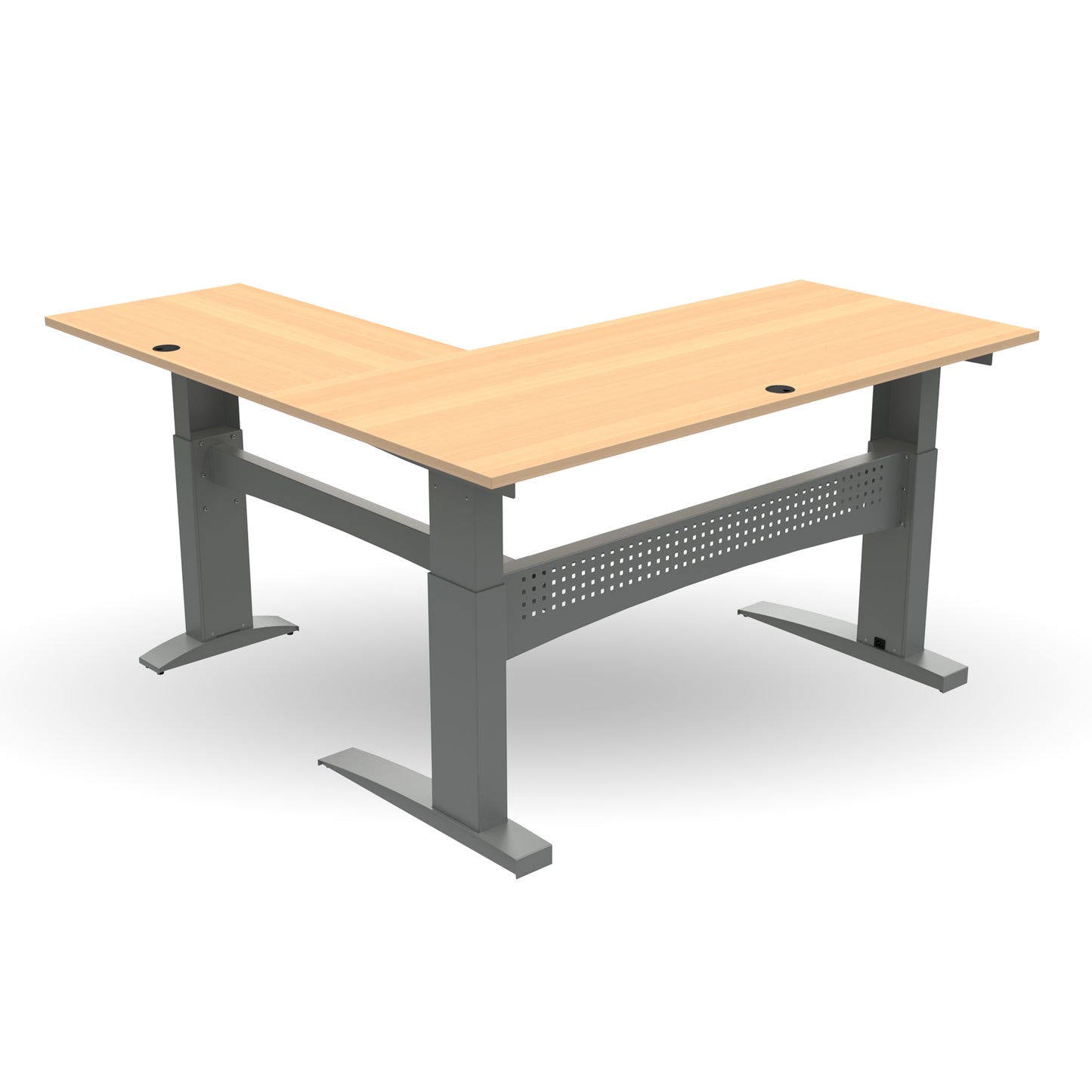 ConSet 501-11 Corner Height Adjustable Sit Stand Desk