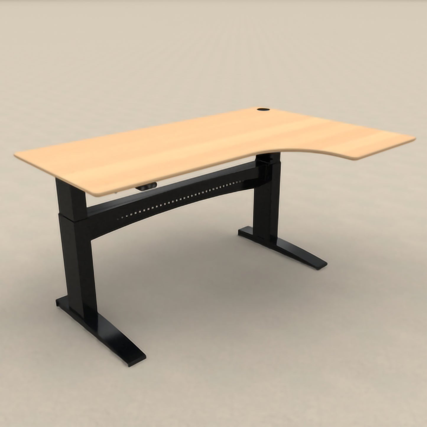 ConSet 501-11 Radial Height Adjustable Sit Stand Desk
