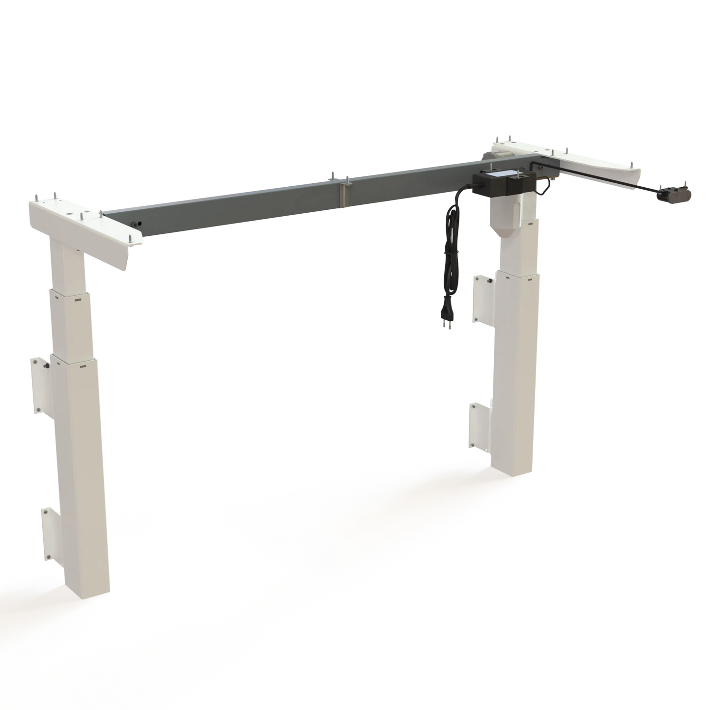 ConSet 501-39 Electric Two Column Wall Mounted Sit-Stand Desk Frame