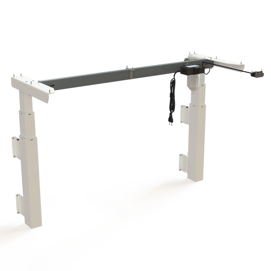 ConSet 501-39 Electric Two Column Wall Mounted Sit-Stand Desk Frame