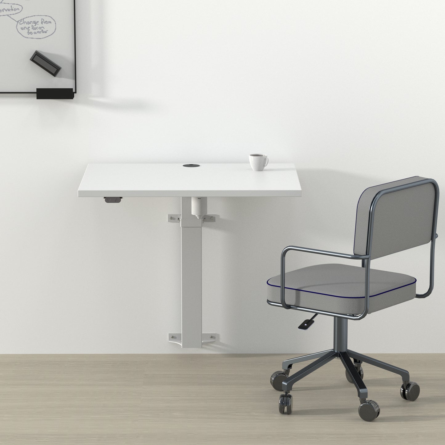 ConSet 501-9 Electric Height Adjustable Wall Mounted Desk Frame