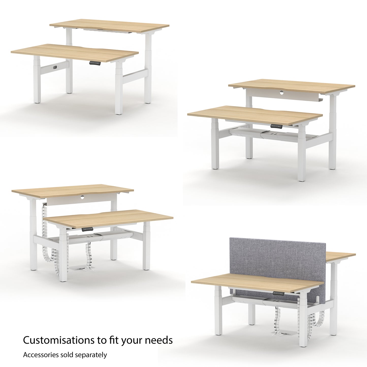 Alto 2 Sit-Stand Bench Desk