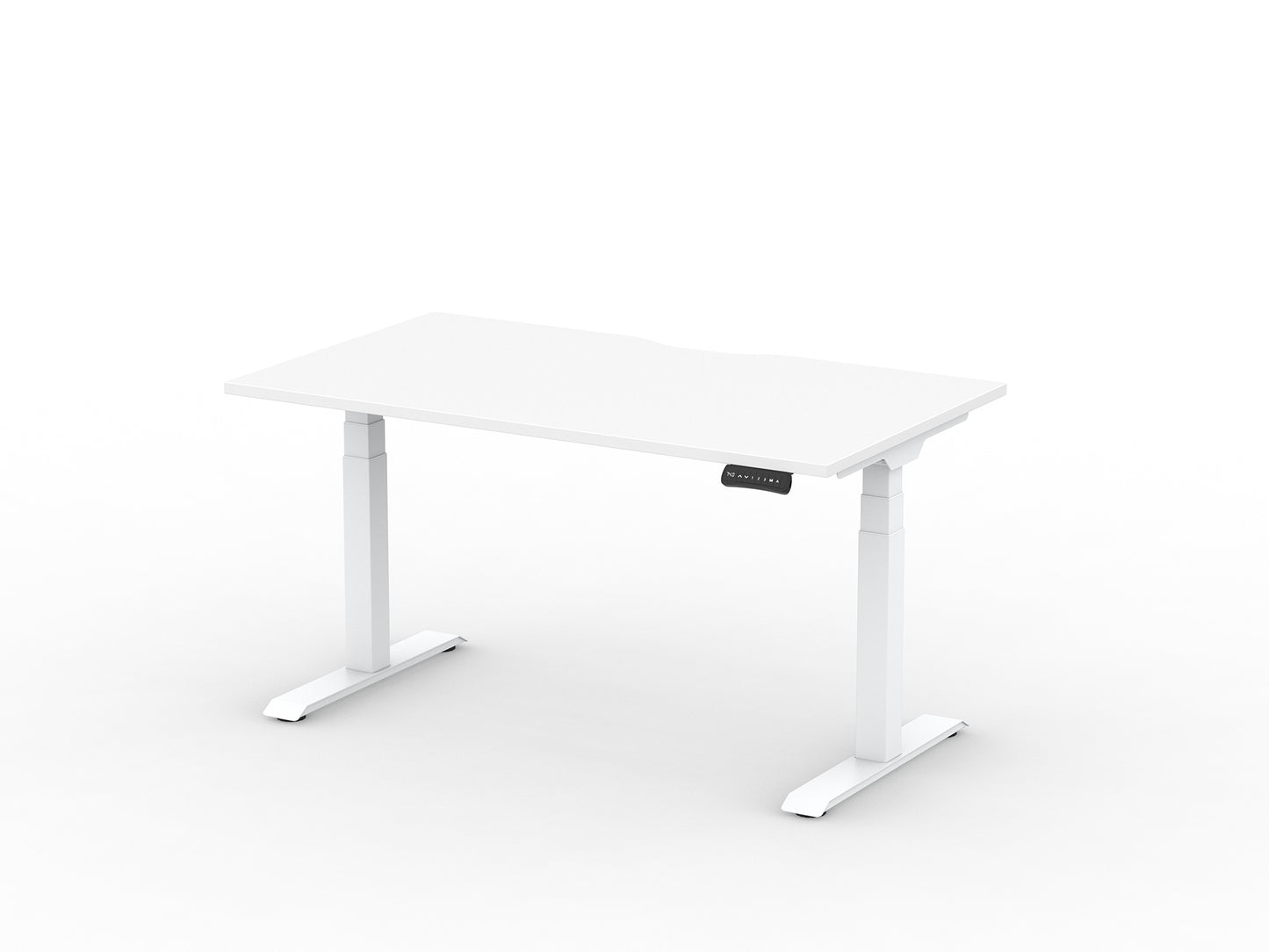 Alto Desktop with Scoop Back - White