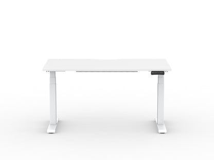 Alto Desktop with Scoop Back - White