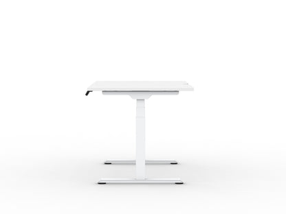 Alto Desktop with Scoop Back - White