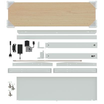 ConSet SPLIT Electric Height Adjustable Desk with Built-in Storage