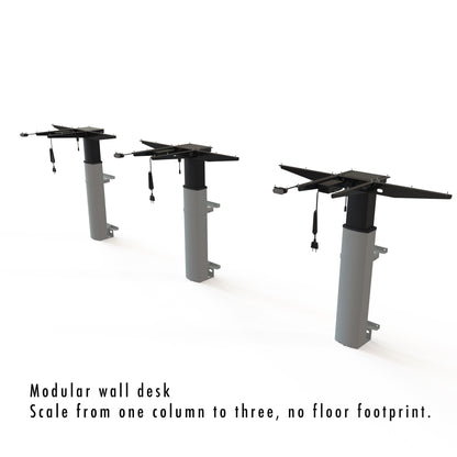 ConSet 501-19 — Modular Wall-Mounted Height Adjustable Standing Desk