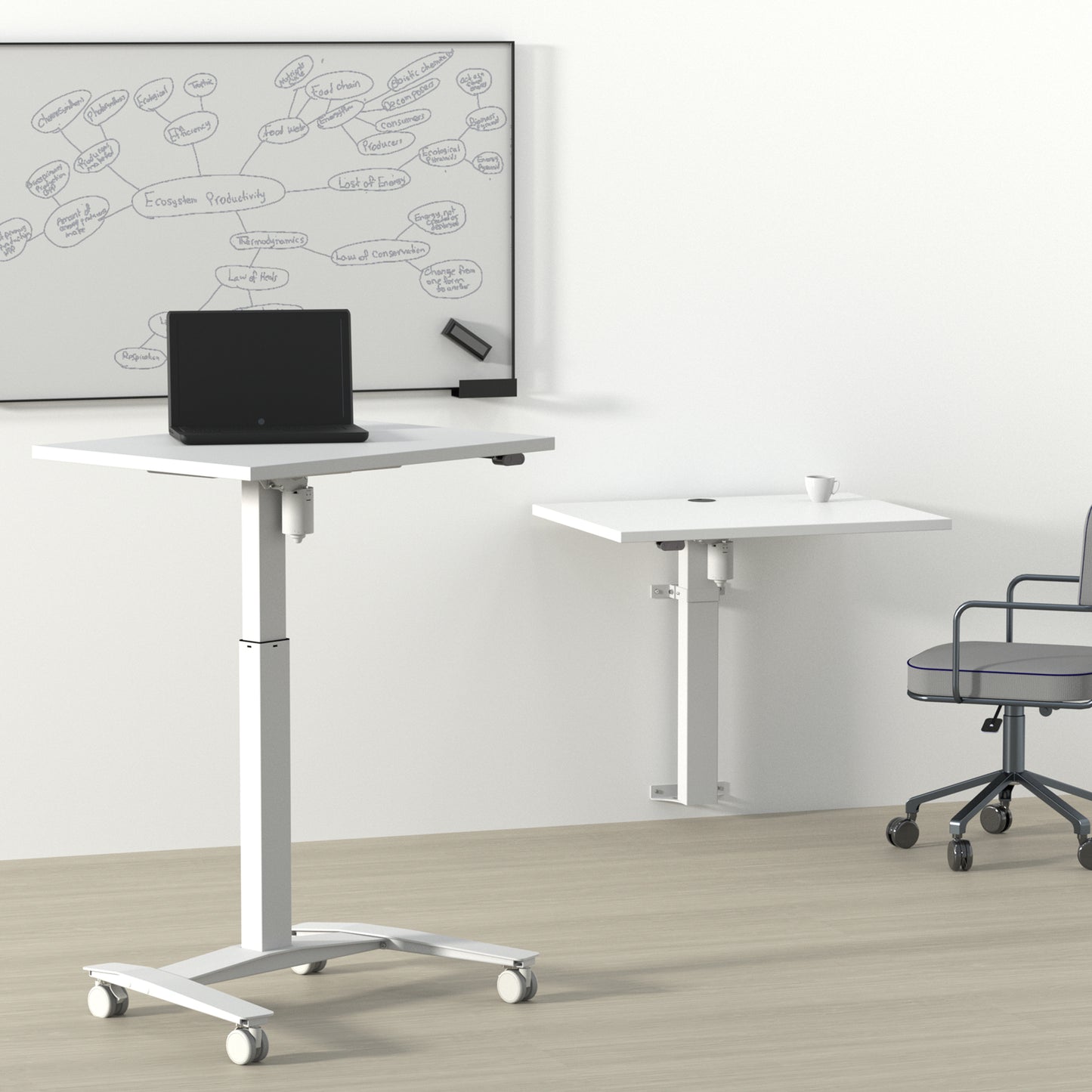 ConSet 501-9 Electric Height Adjustable Single Column Standing Desk