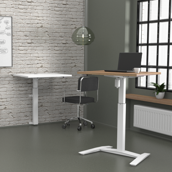 ConSet 501-9 Electric Height Adjustable Single Column Standing Desk