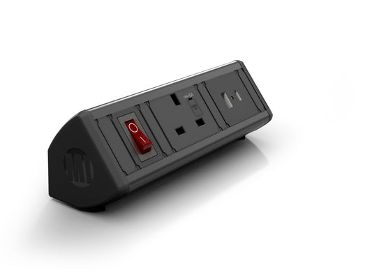 Metalicon Boost Desktop UK Power Module - USB A & C Smart Charge