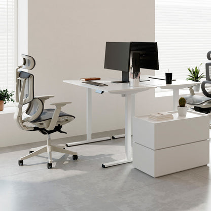 Freedom Mini White Electric Height Adjustable Standing Desk