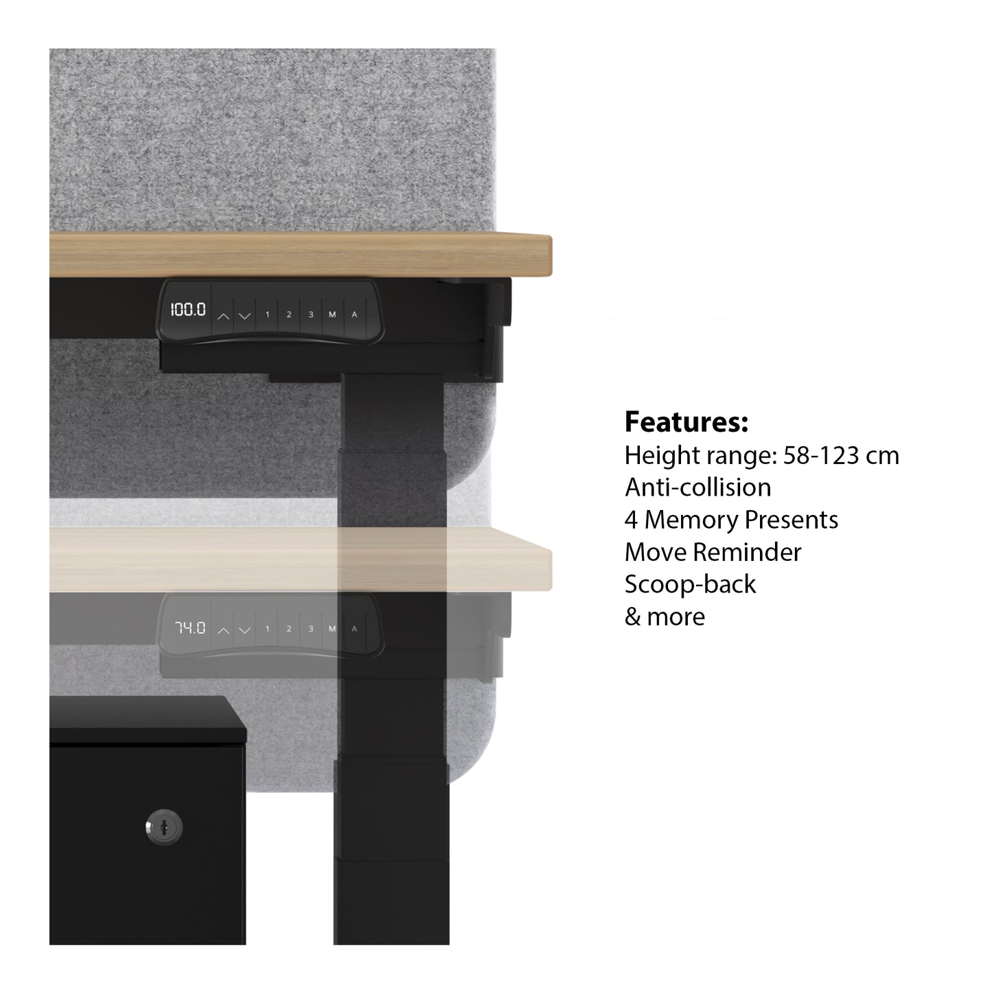 Alto 2 Electric Height Adjustable Sit Stand Desk