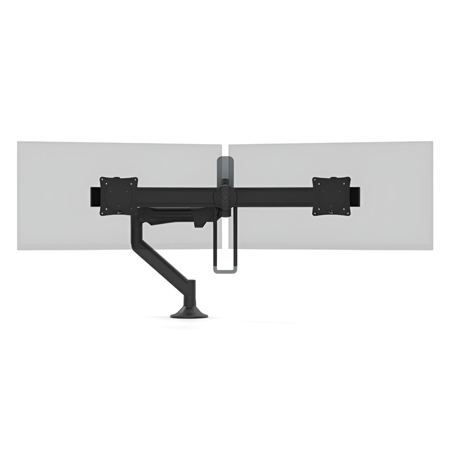 Levo Monitor Arm, Dual Screens, Quick Release, Black - Metalicon