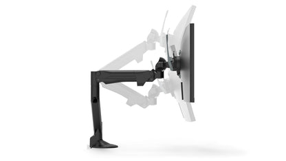 Levo Monitor Arm, Dual Screens, Quick Release, Black - Metalicon