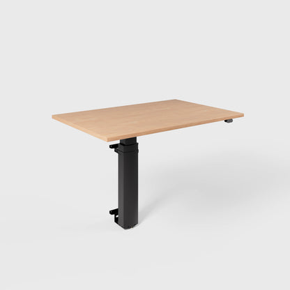 Angled product render of the ConSet 501-19 modular wall mounted desk on a white background
