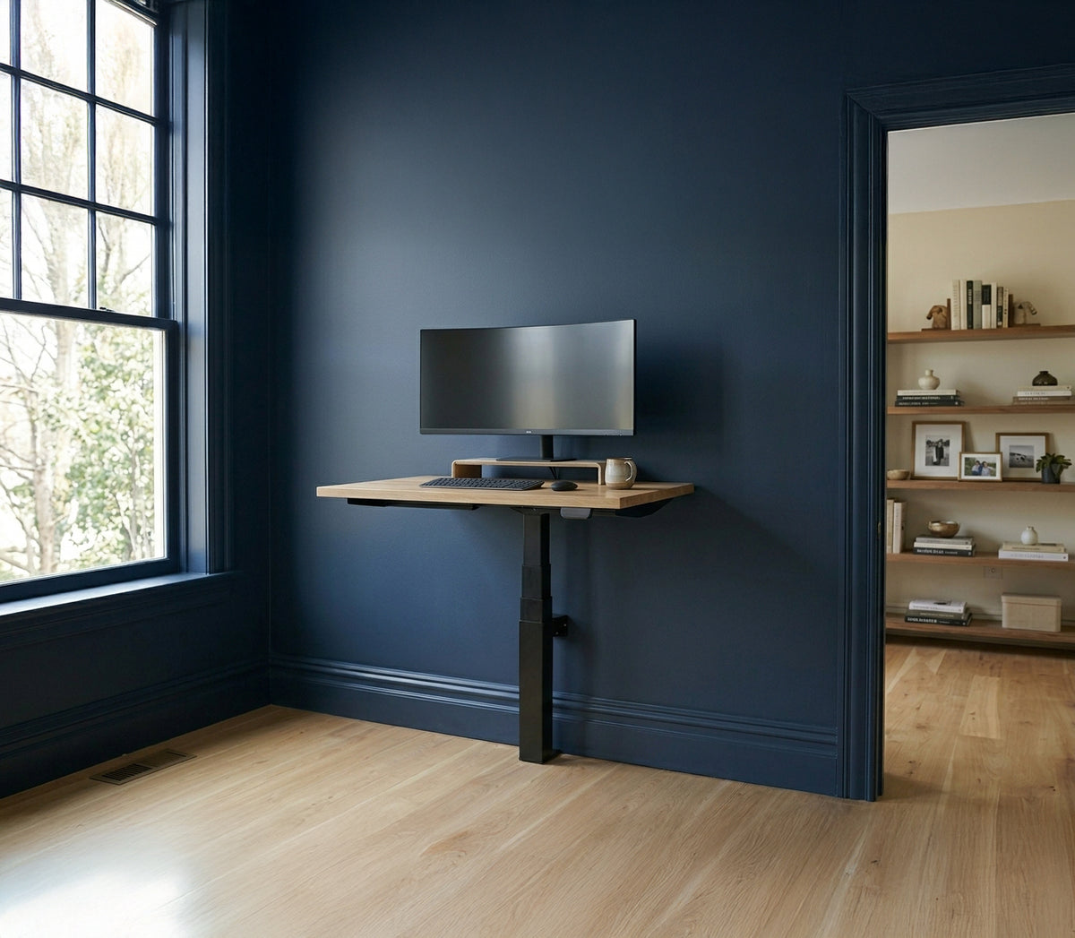 LINAK WALL Solo — Compact Wall-Mounted Standing Desk